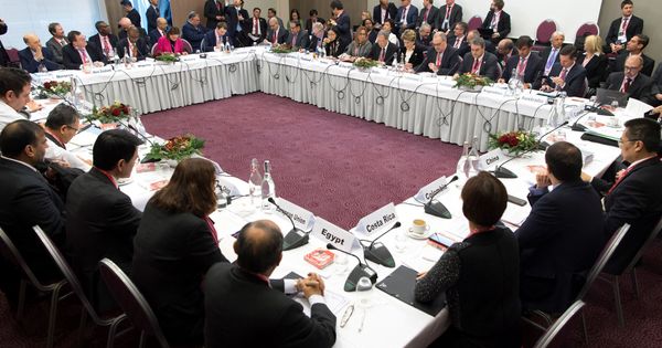 Foto: El World Economic Forum, en su reunión anual en el Foro de Davos. (EFE)