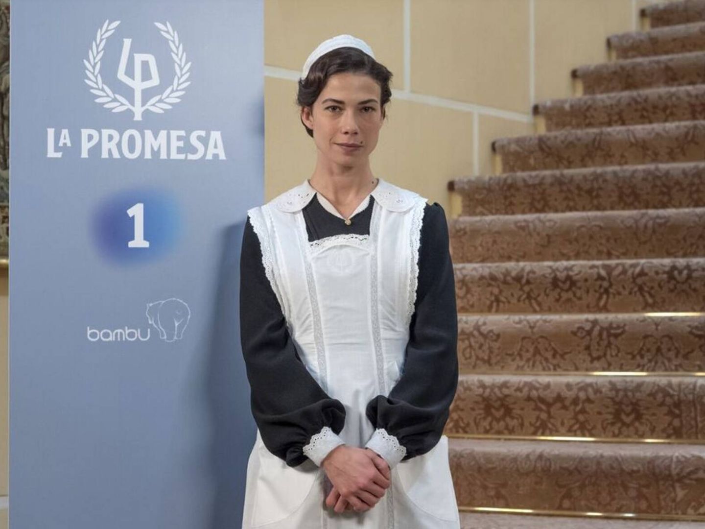 Andrea del Río interpreta a la sirvienta Teresa Villamil en 'La Promesa'. (RTVE)