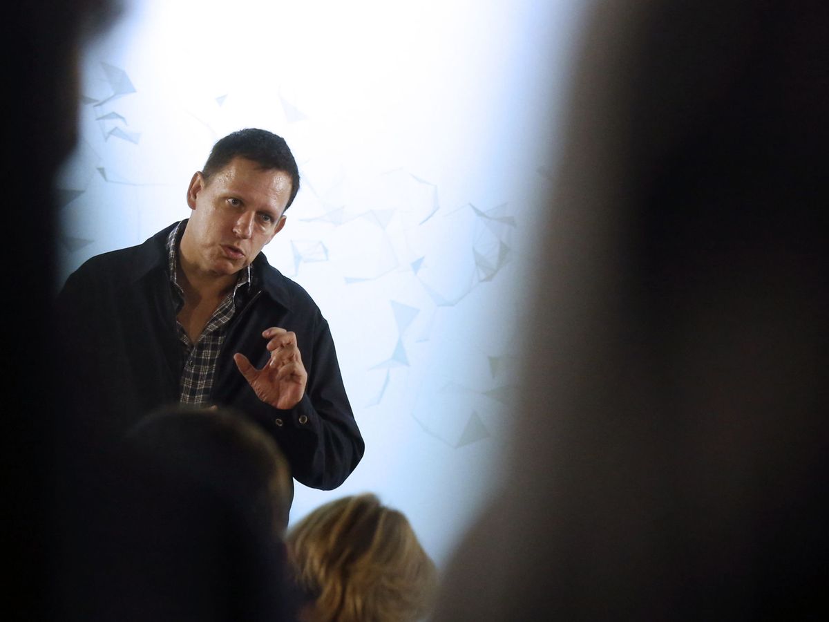 Foto: El fundador de Palantir, Peter Thiel, en una visita a una universidad. (Reuters)