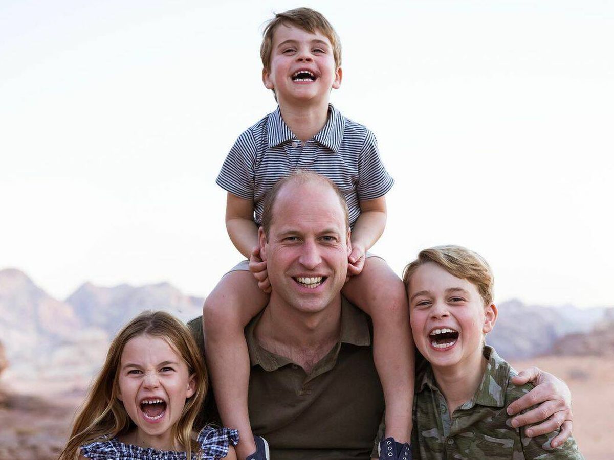 Foto: El príncipe Guillermo y sus tres hijos. (Instagram)