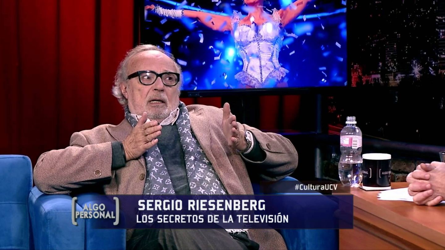 El director Sergio Riesenberg, en una aparición televisiva.