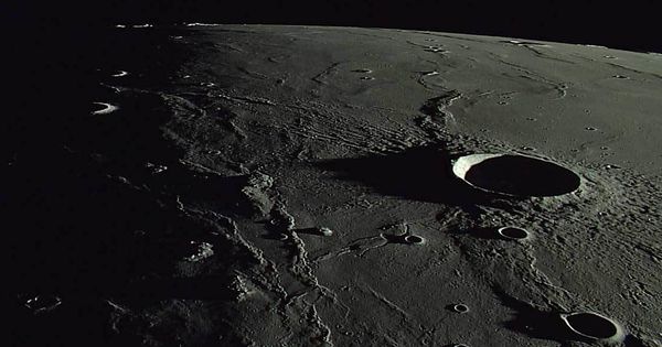 Foto: El cráter lunar Marius. (NASA)