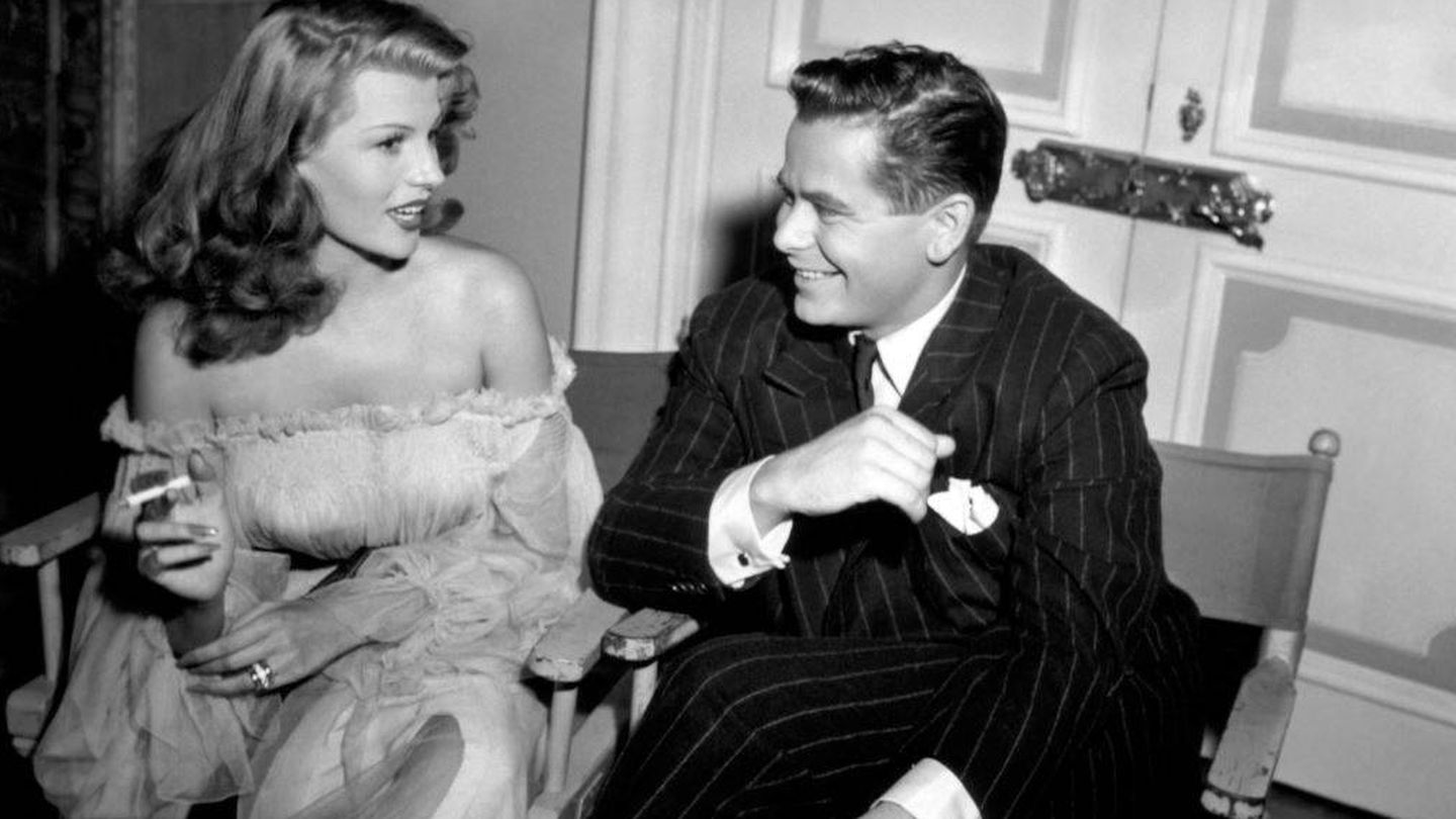 Rita Hayworth y Glenn Ford, en el rodaje de 'Gilda'. (CP)