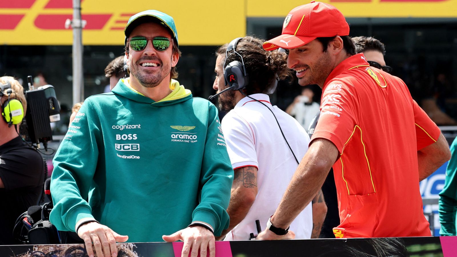 Sainz y Alonso, este fin de semana. (Reuters/Kim Kyung-Hoon)
