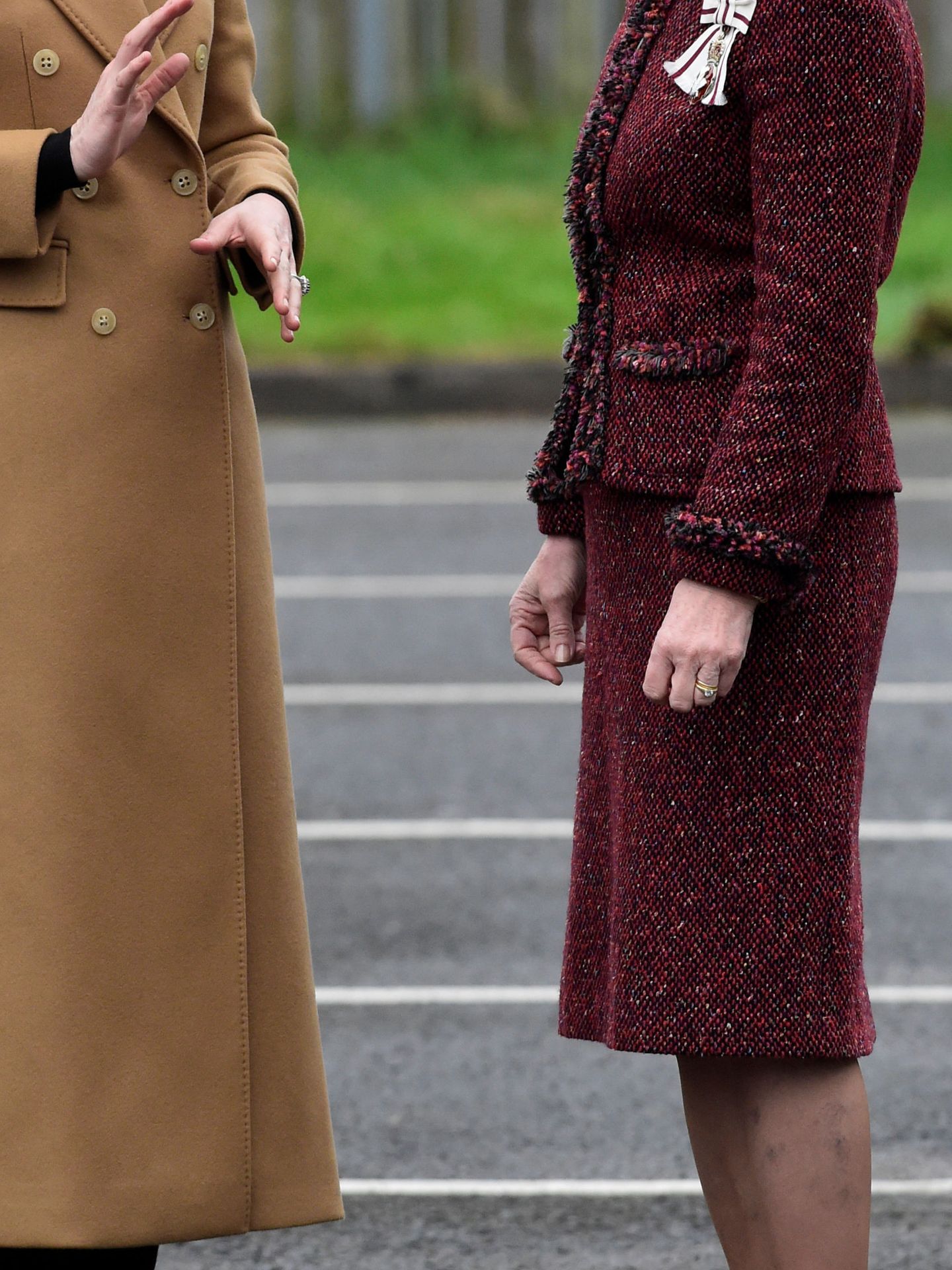La duquesa, a su llegada al acto en Cardiff. (Reuters)