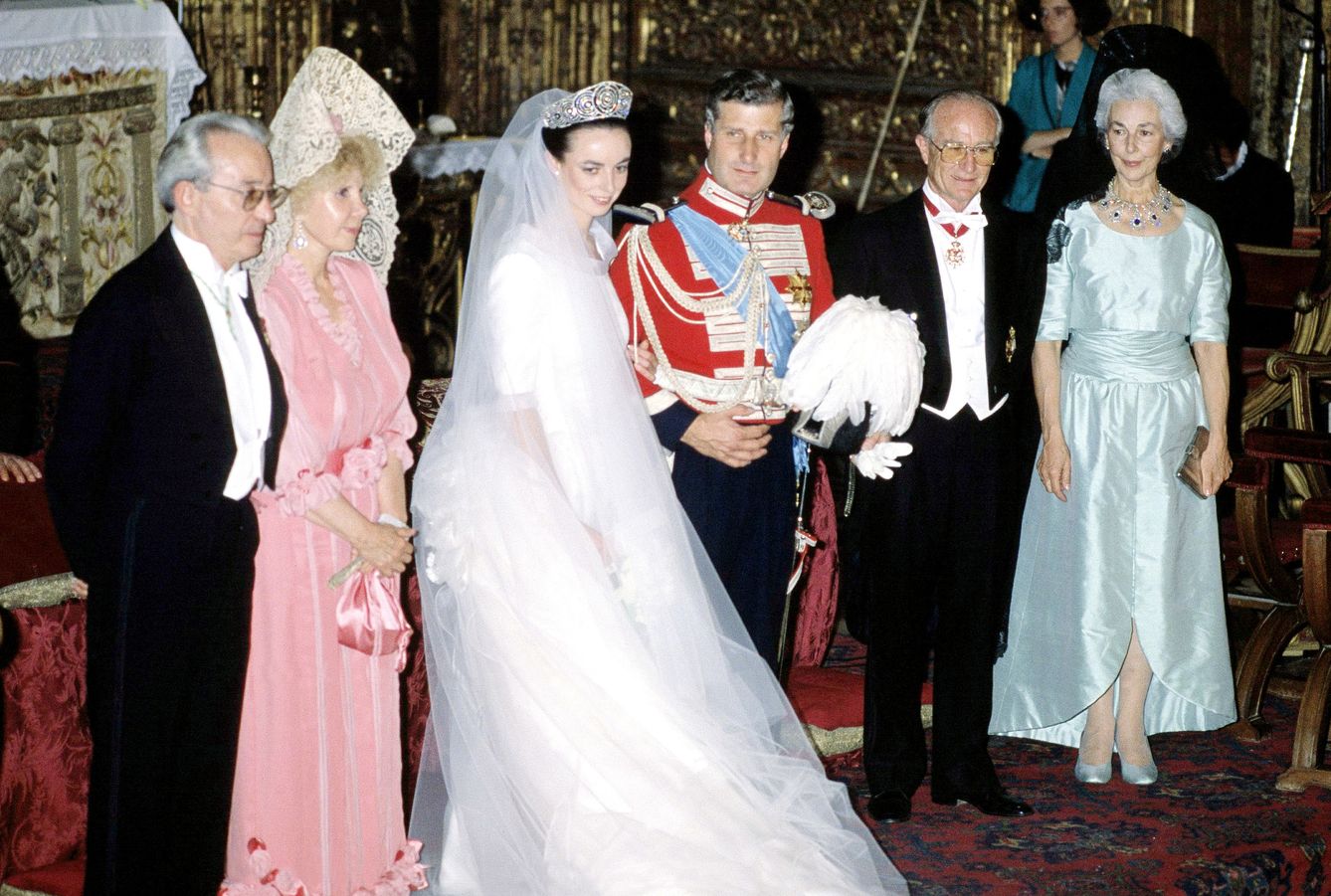 Matilde Solís el día de su boda con el duque de Alba