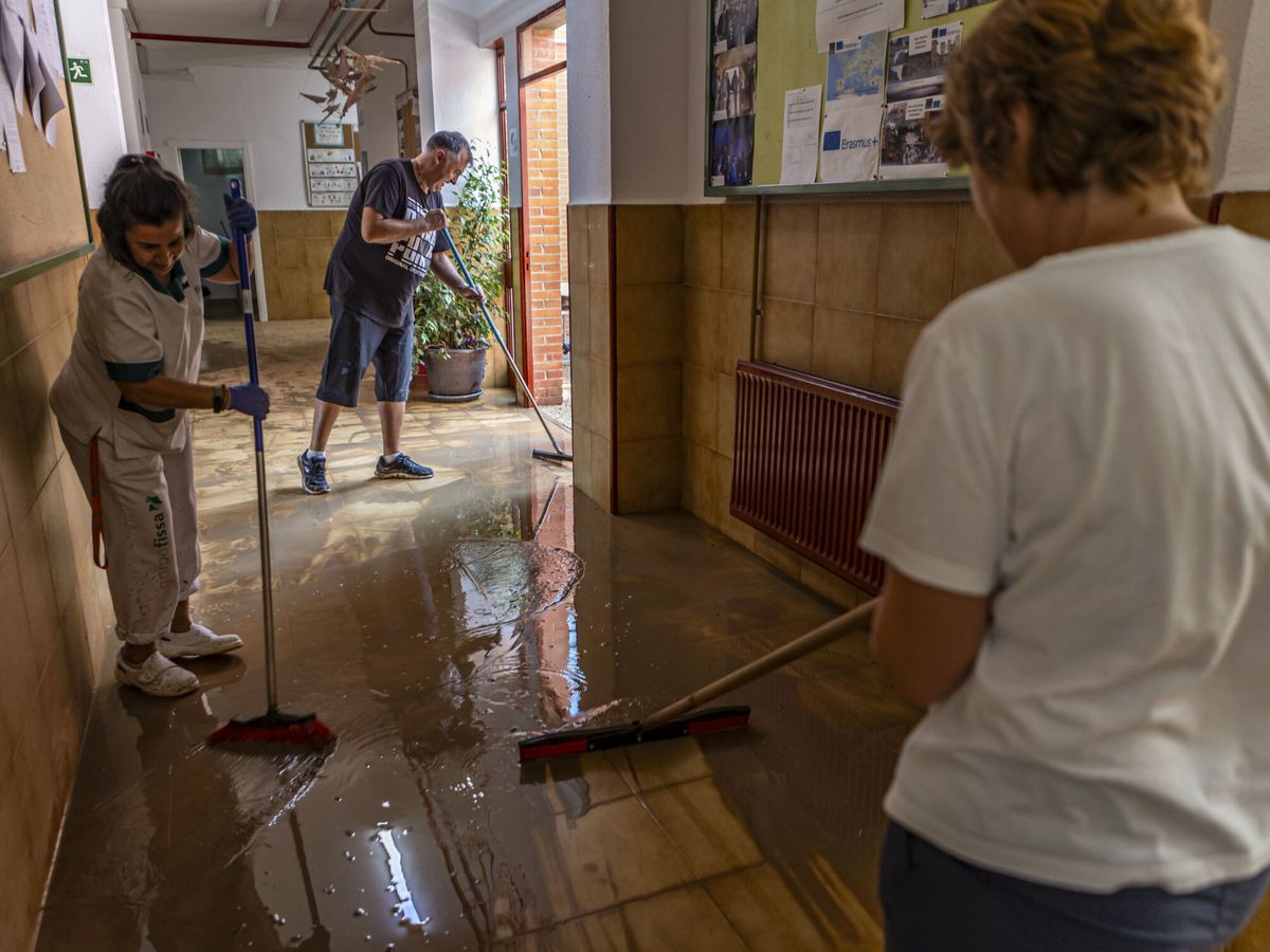 Foto: Daños causados por la lluvia en Toledo. (EFE/Ángeles Visdómine)
