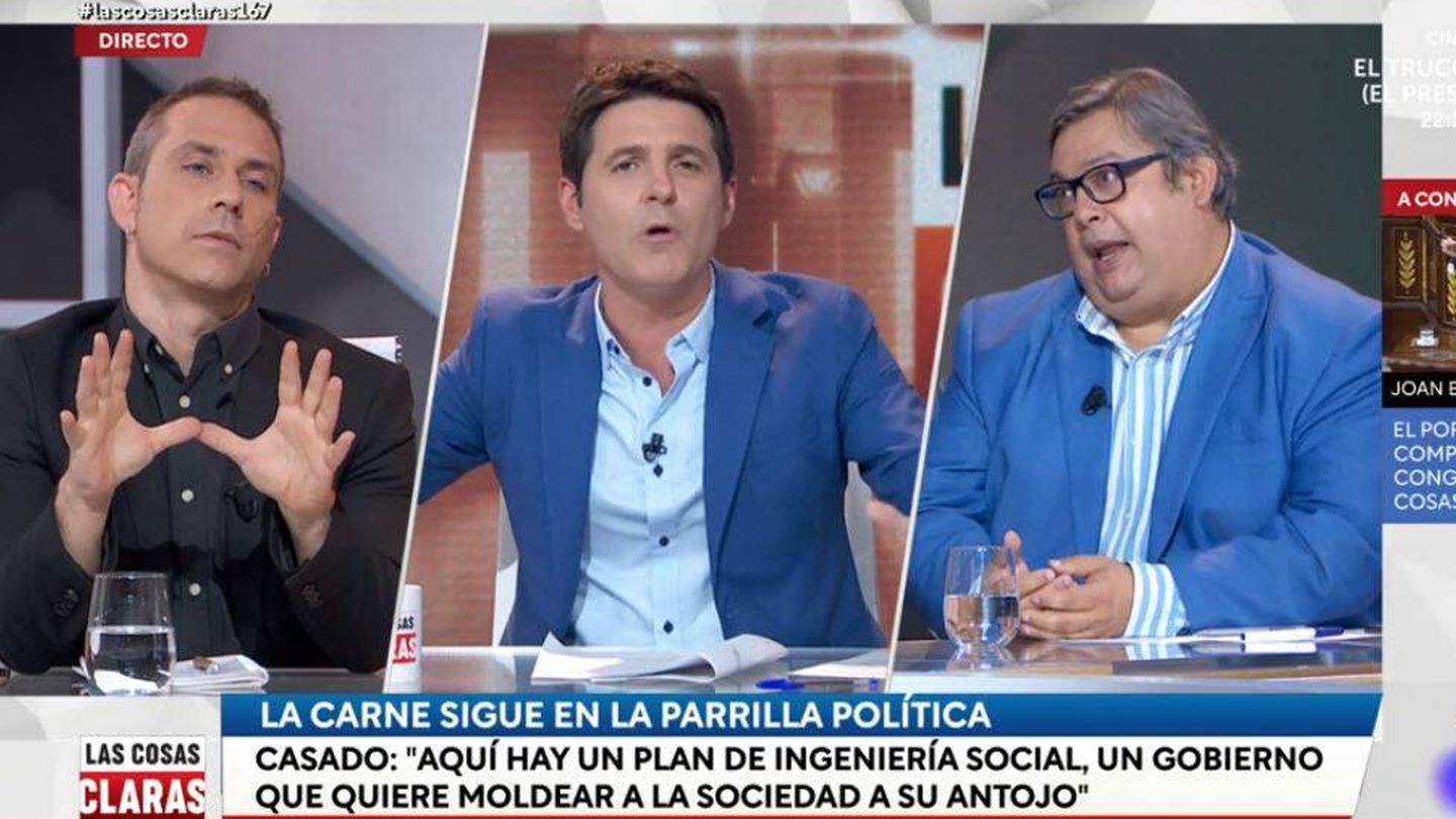 Miquel Ramos, Jesús Cintora y Francisco Simón. (RTVE)