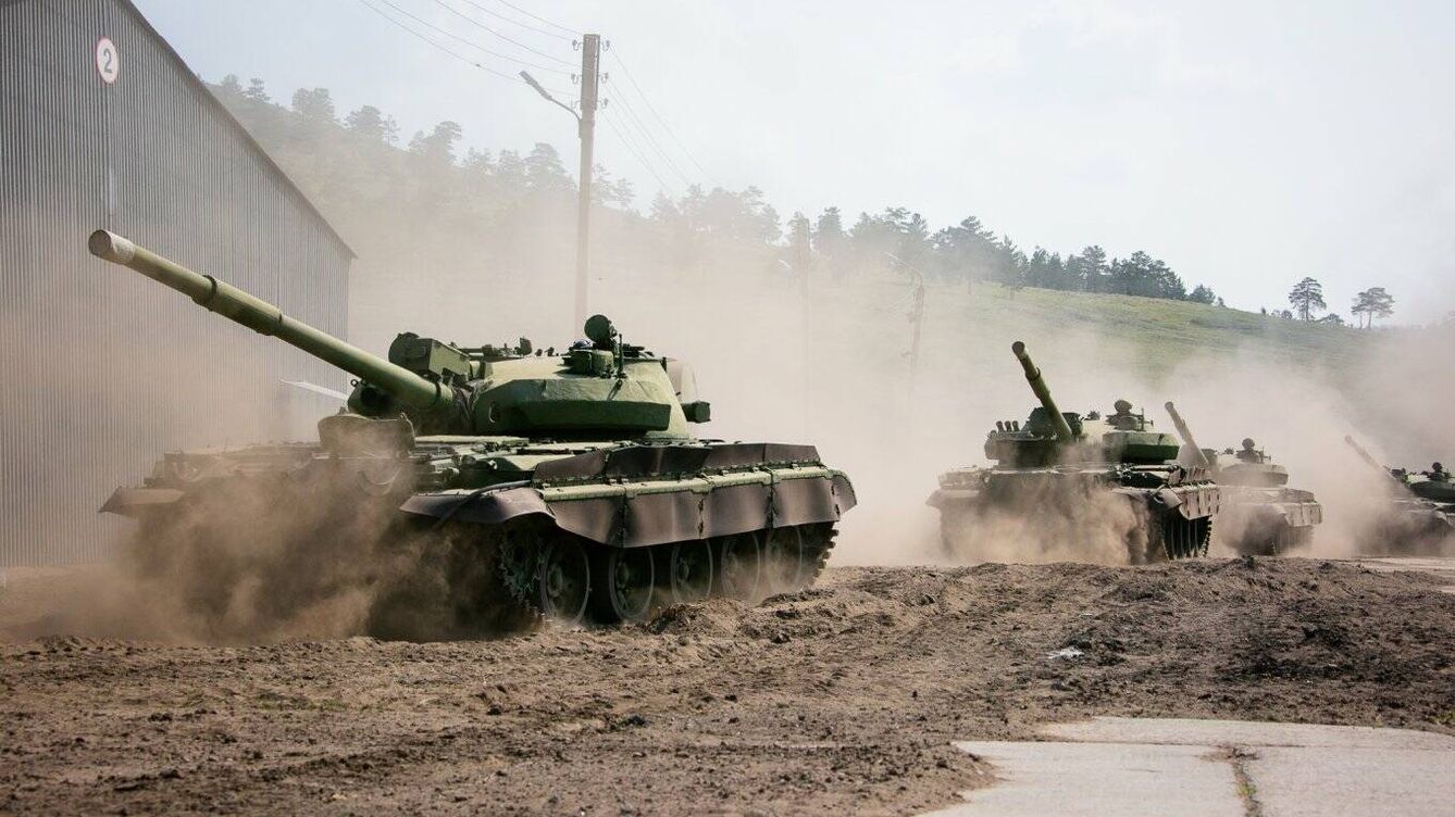 Foto: Carros T-62, en acción. (Defense News)