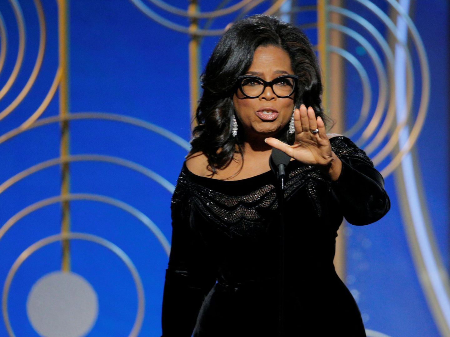Oprah Winfrey, durante su discurso de agradecimiento del premio Cecil B. DeMille.