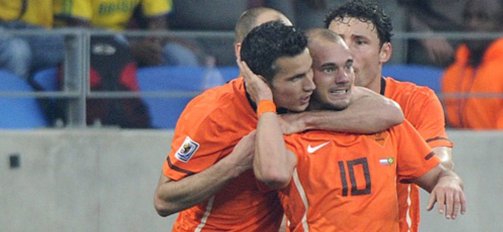 Foto: Sneijder tumba a Brasil en cuartos de final y Dunga se va