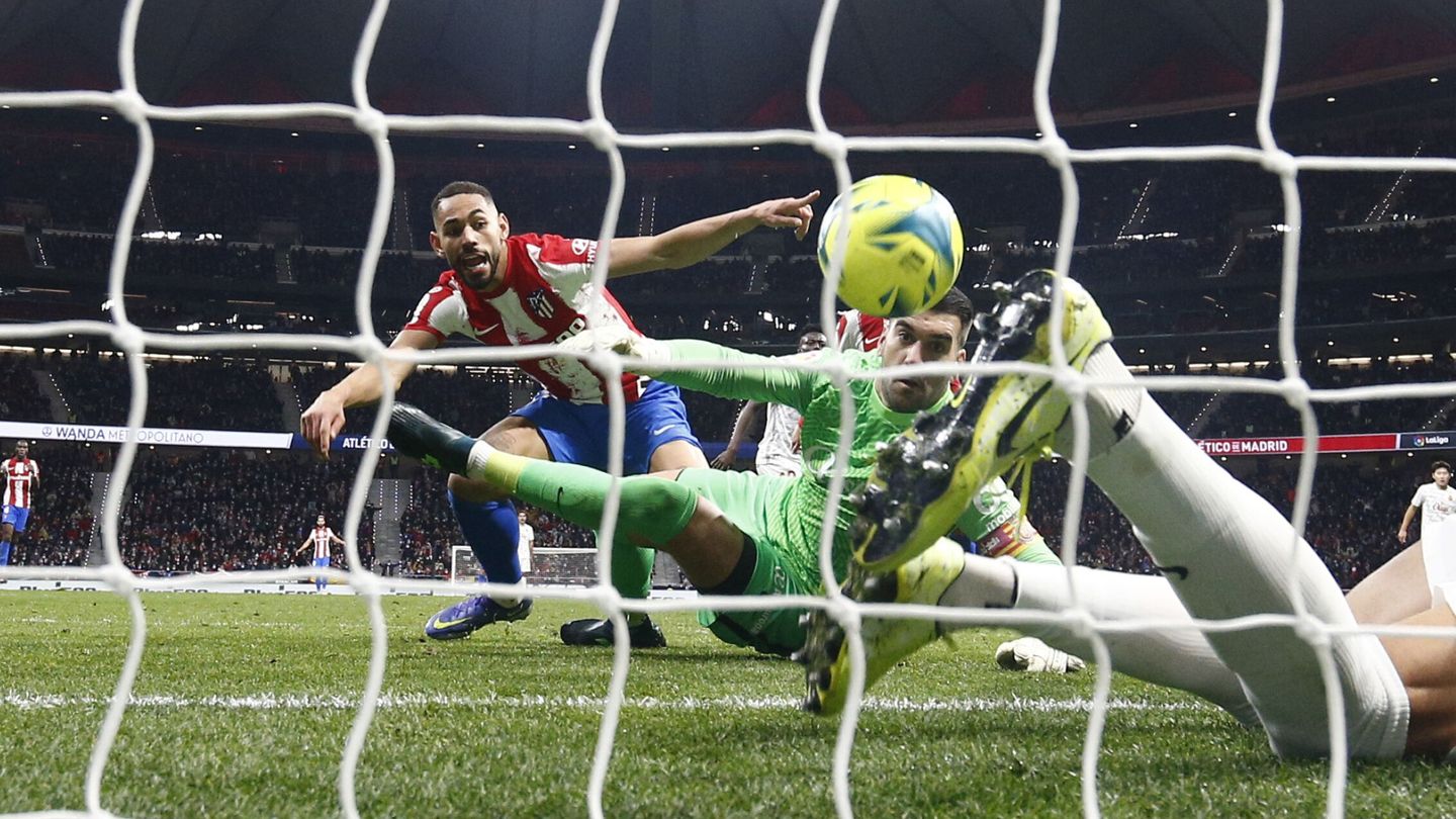 Cunha marcó el gol del Atleti frente al Mallorca. (Reuters/Sergio Pérez)