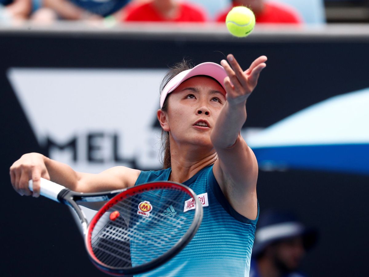 Foto: Shuai Peng, durante un partido del Open de Australia de 2019 (Reuters/Edgar Su)