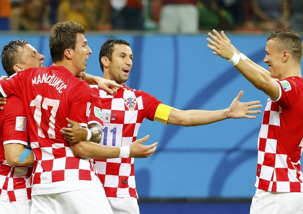 Foto: Los jugadores de Croacia celebran uno de los goles frente a Camerún.