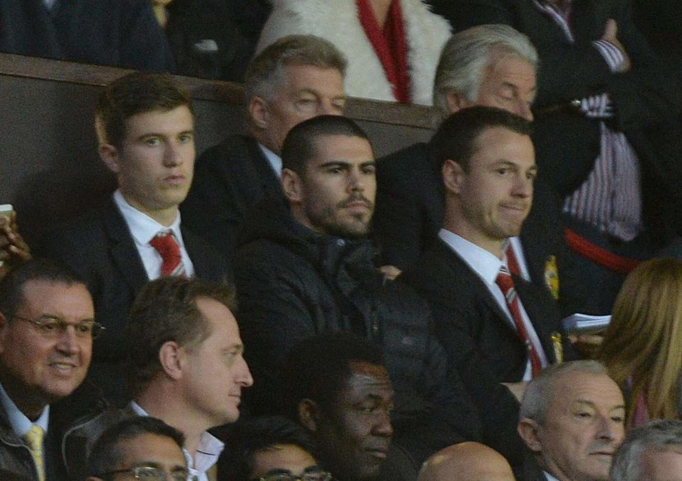 Foto: Valdés estuvo hace poco menos de un mes en el United-Chelsea (EFE)