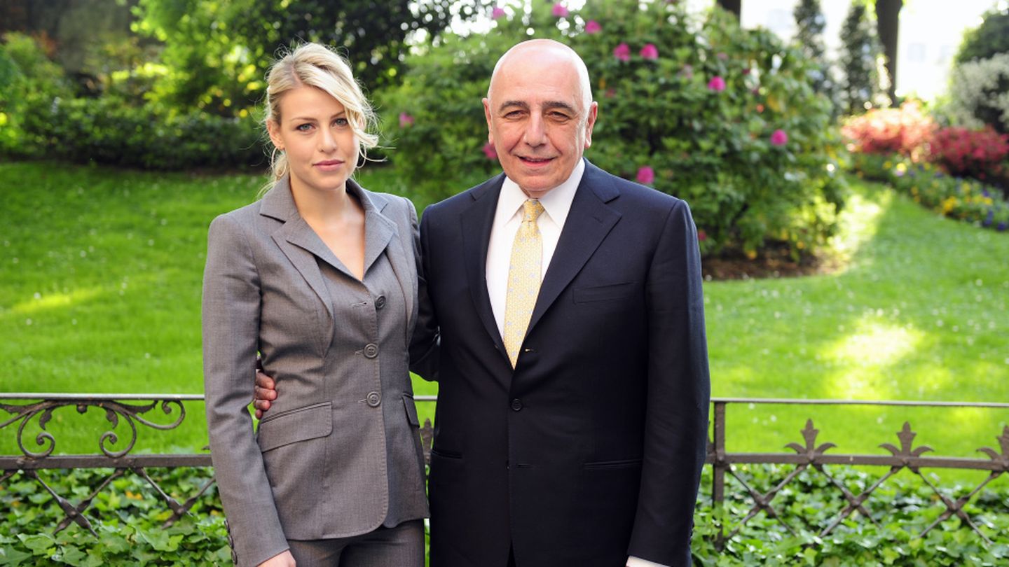 Barbara Berlusconi junto a su 'enemigo' Adriano Galliani