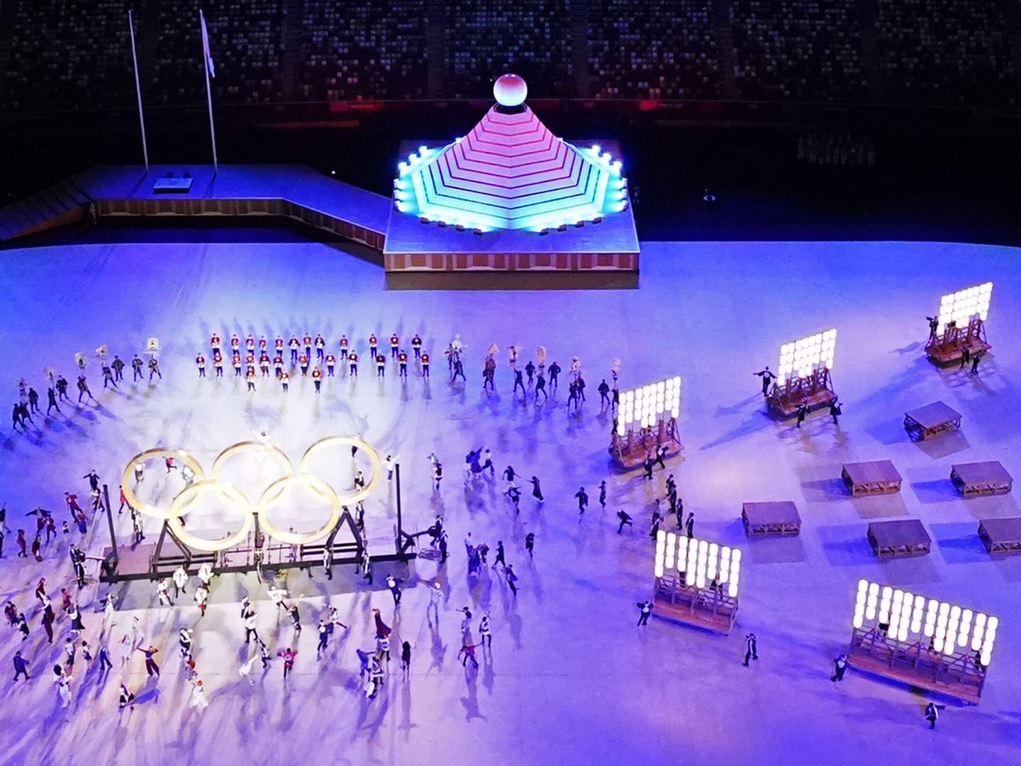 Un momento de la inauguración de los Juegos Olímpicos (Reuters)