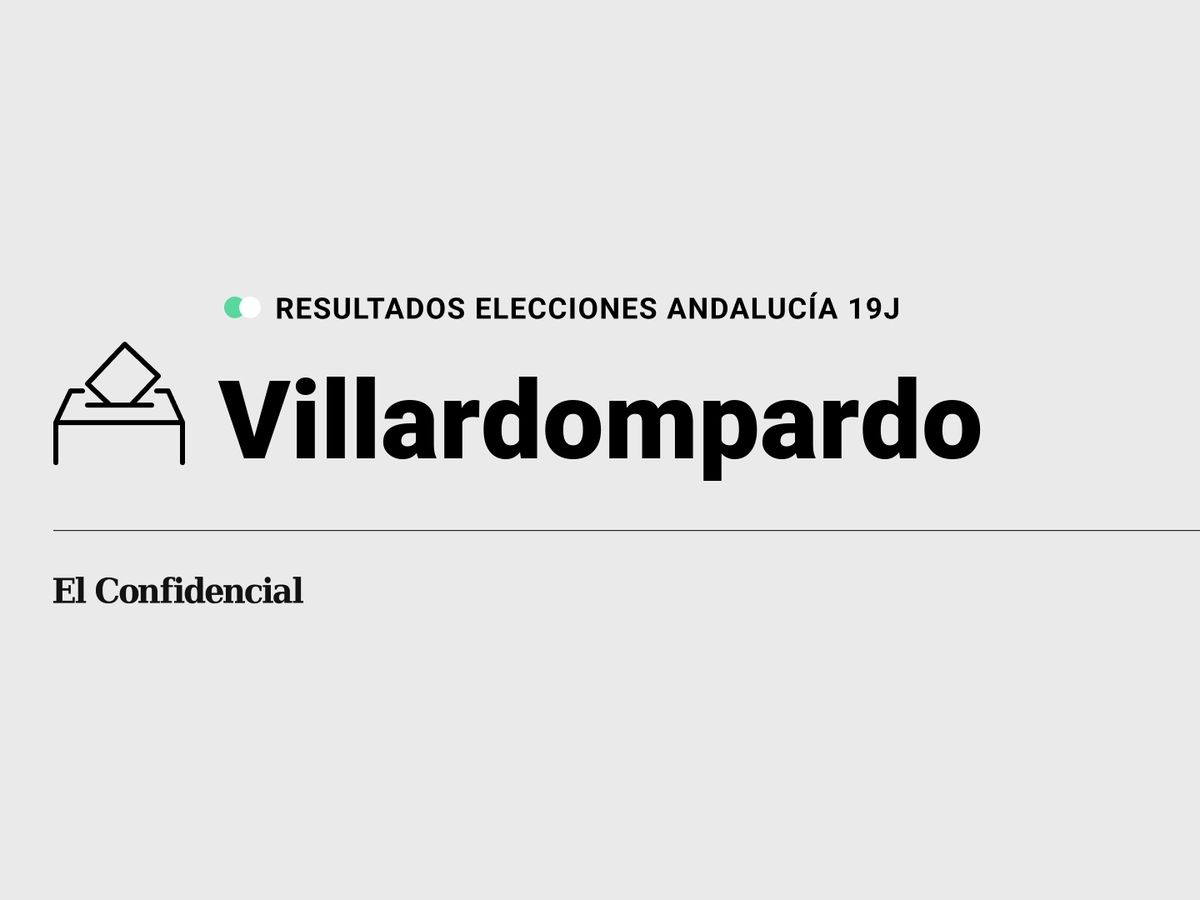 Foto: Resultados en Villardompardo, Jaén, de las elecciones de Andalucía 2022 este 19-J (C.C./Diseño EC)