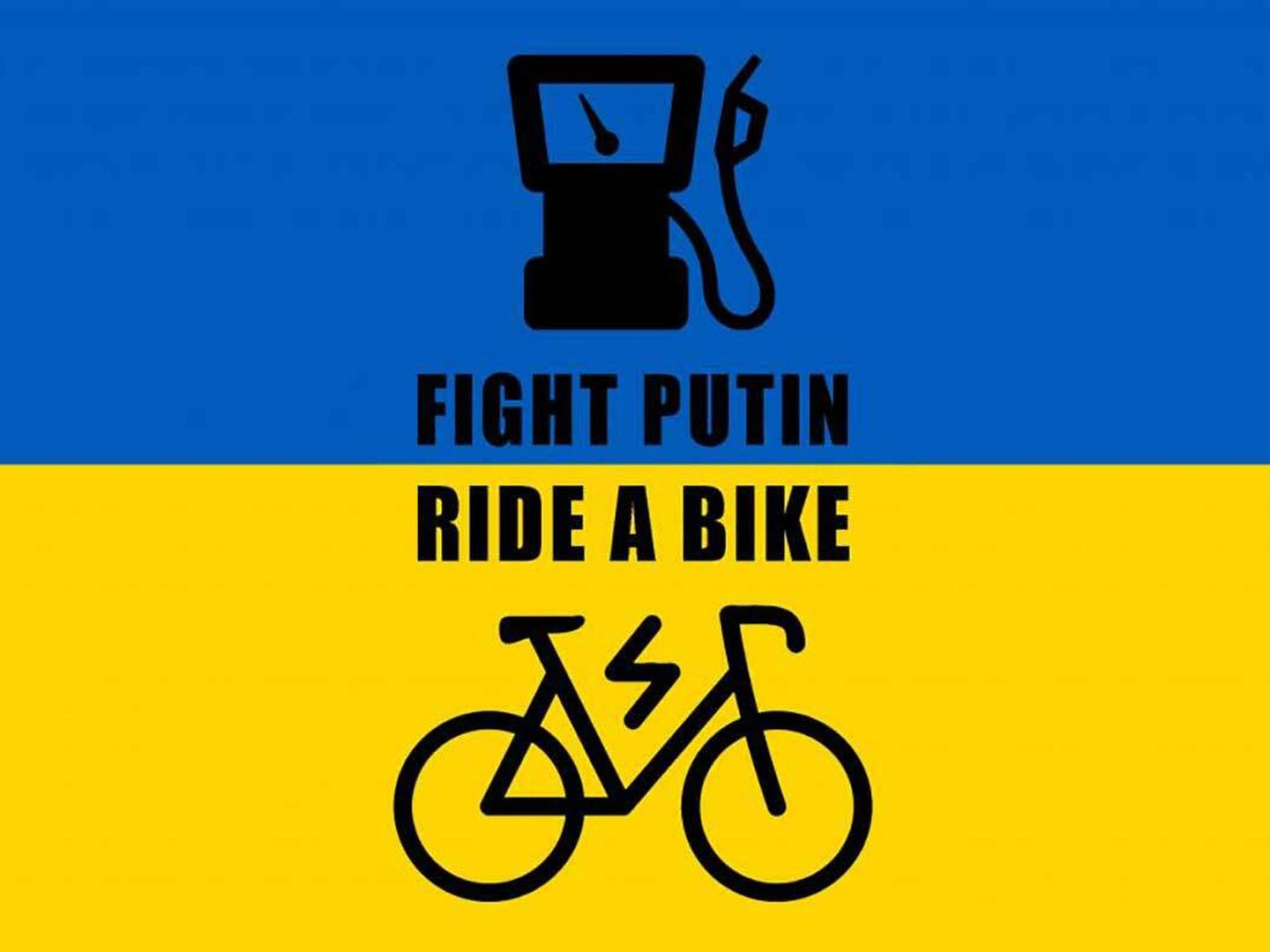 'Fight Putin/Ride a bike'
