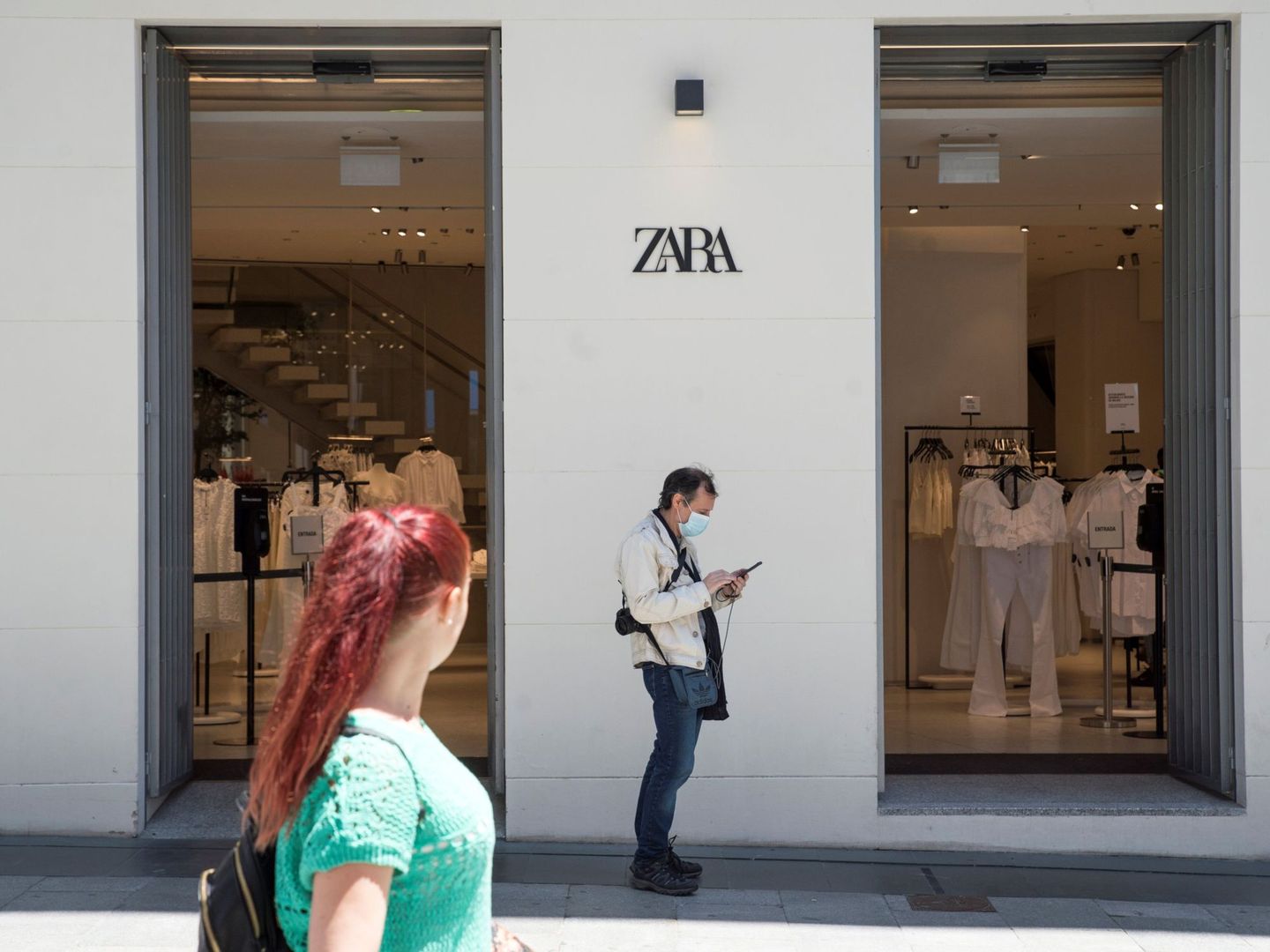 Vista de una tienda de Zara en Madrid.