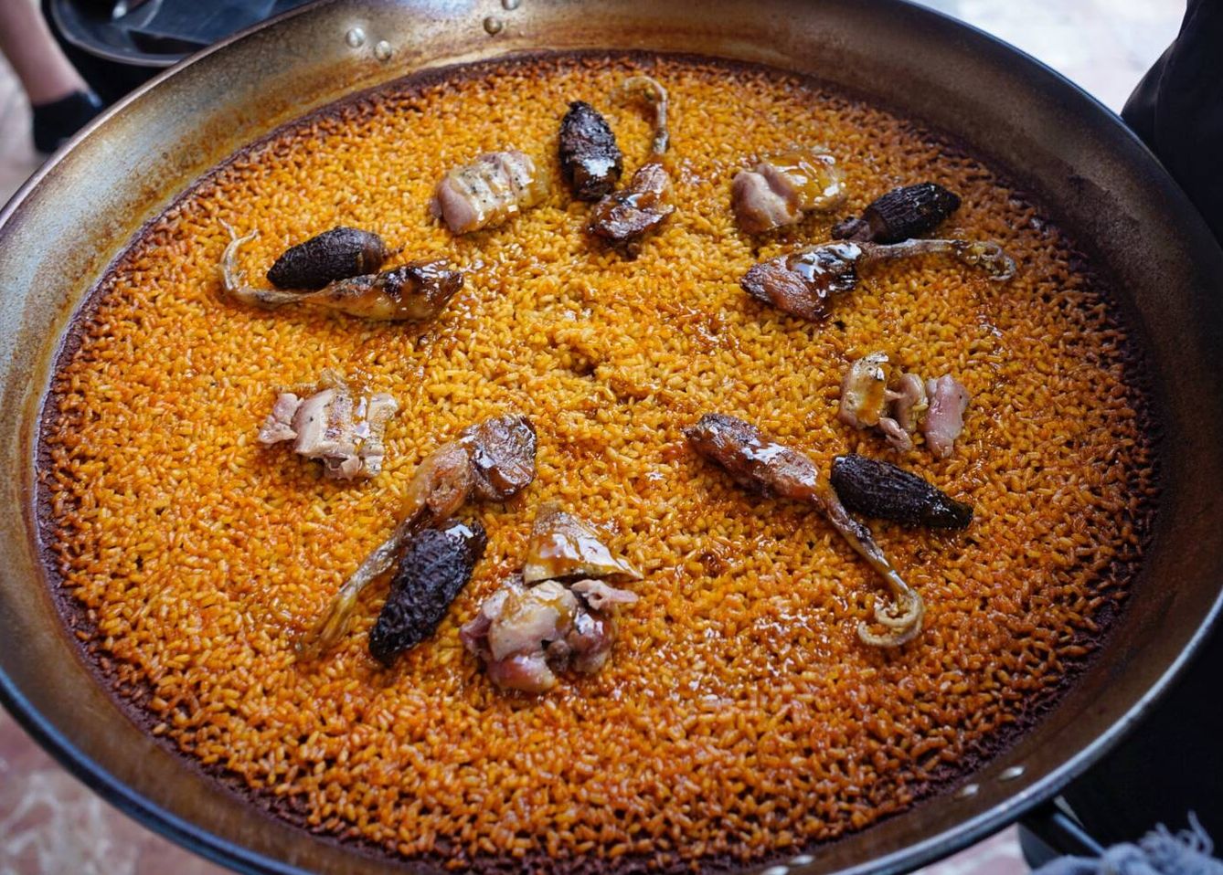Paella de codorniz del chef madrileño Eduardo Guerrero (Cedida)
