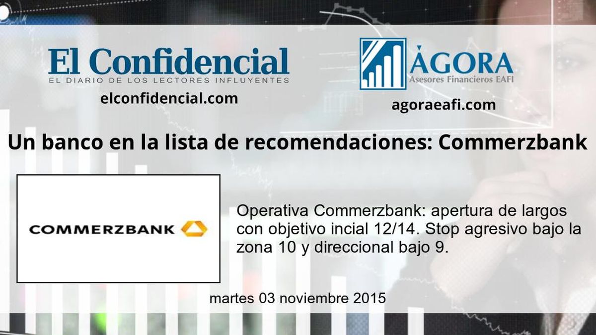 Un banco en la lista de recomendaciones: Commerzbank