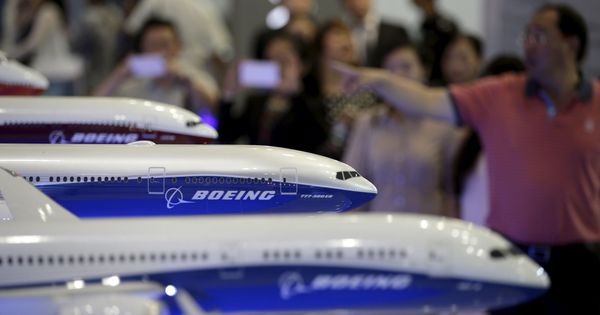 Foto: Modelos de Boeing en una feria aeronáutica en China. (Reuters)