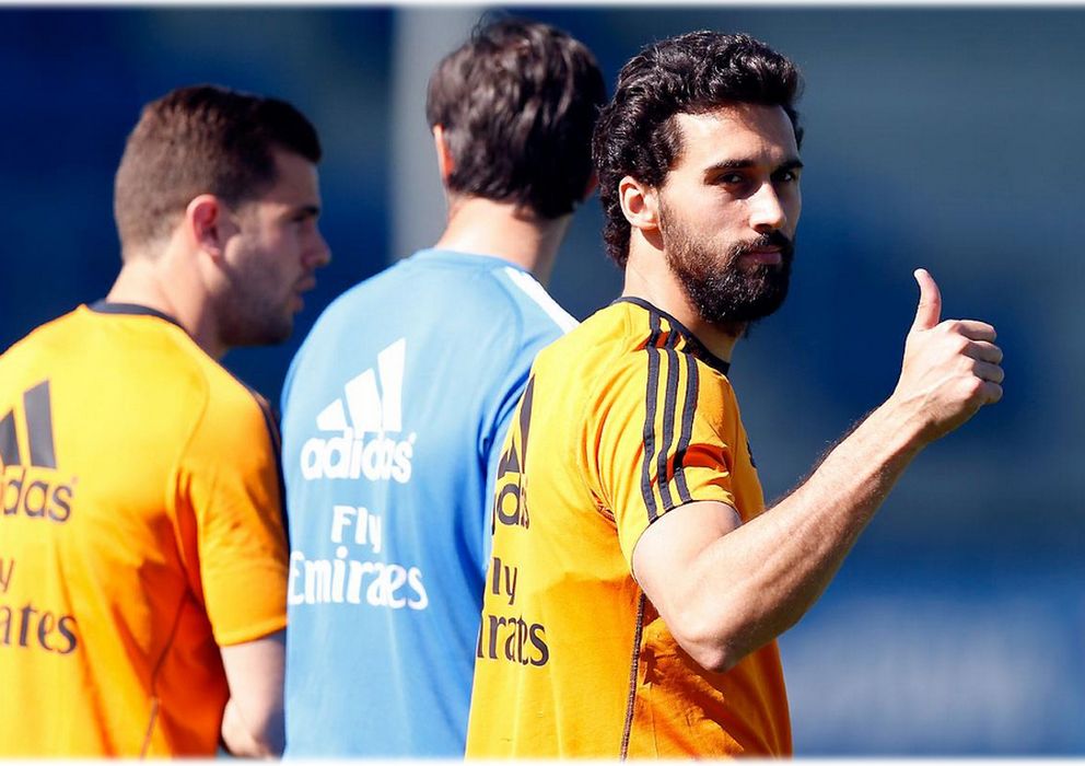 Foto: Álvaro Arbeloa ha vuelto a los entrenamientos dos meses después (Real Madrid).