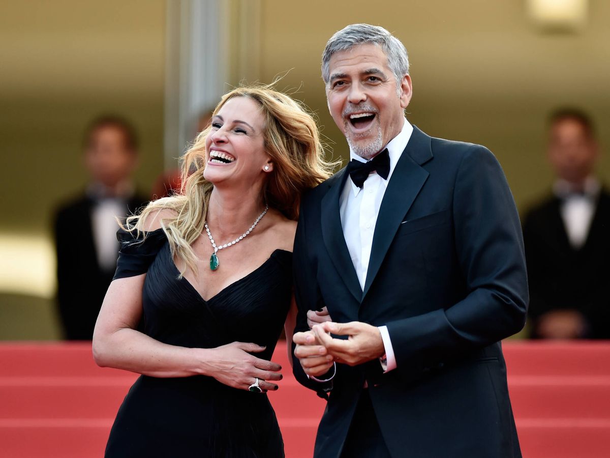 Foto: Julia Roberts y George Clooney, en el Festival de Cannes. (Getty/Pascal le Segretain)