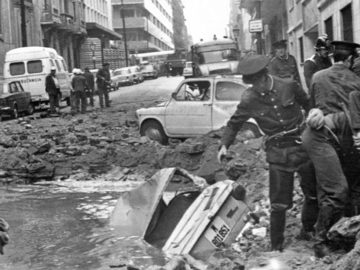 Foto: Atentado contra Carrero Blanco en 1973. (Europa Press)