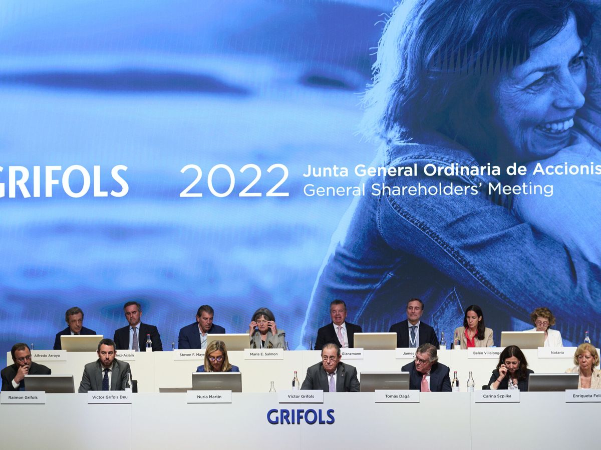 Foto: Junta general de accionistas de Grifols. (EFE/Alejandro García)