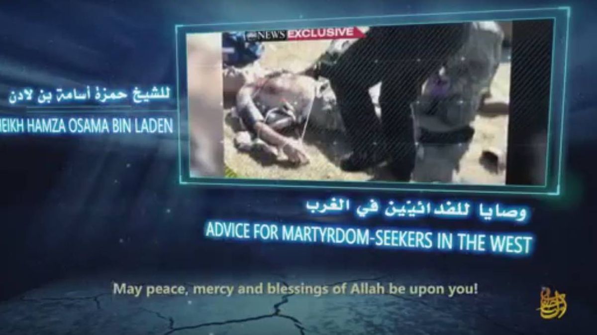 Terrorista como papá: Al Qaeda promueve al hijo de Bin Laden en busca de prestigio