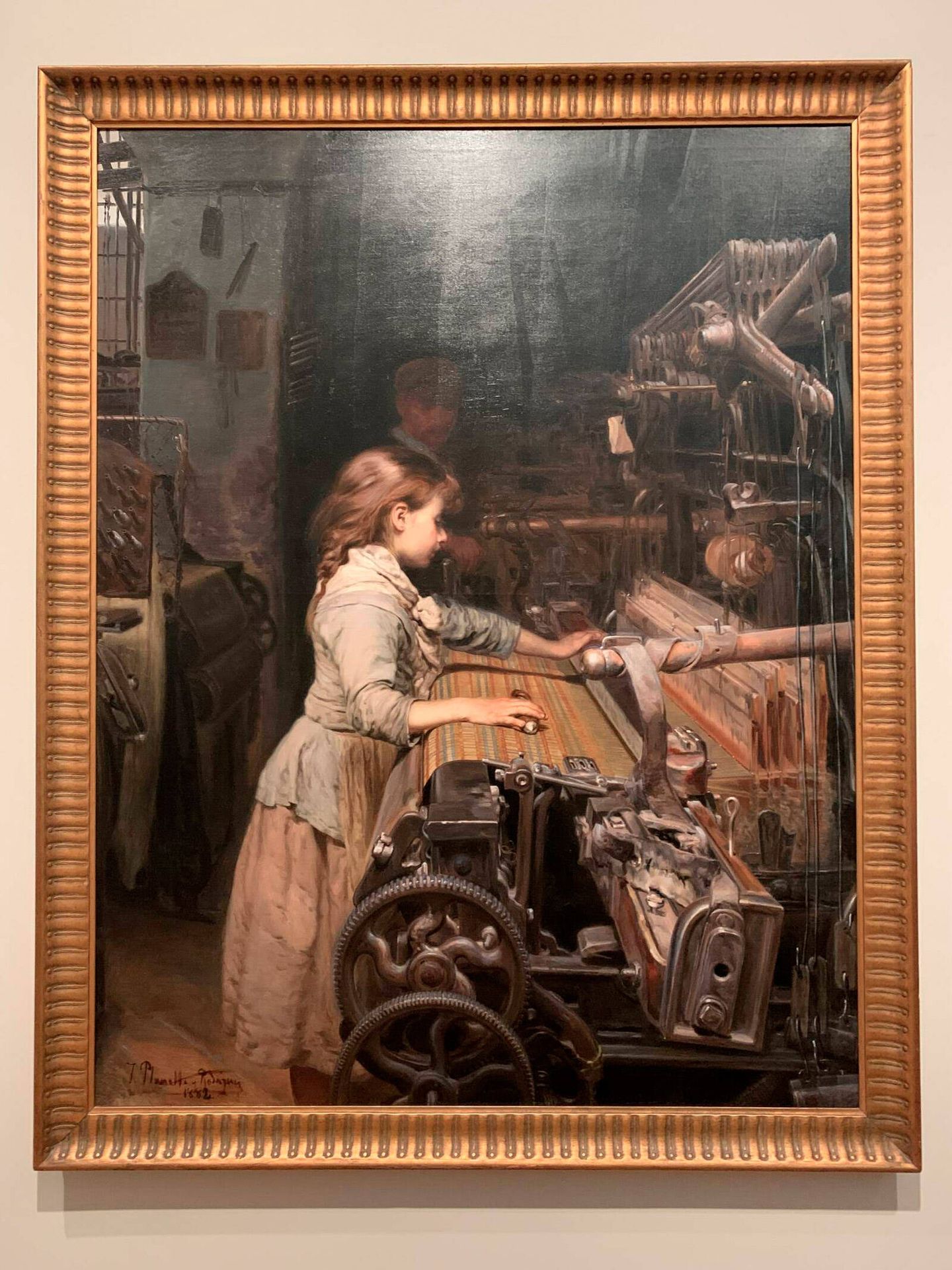 'La niña obrera' (1882), de Joan Planella. (I. H. V.) 