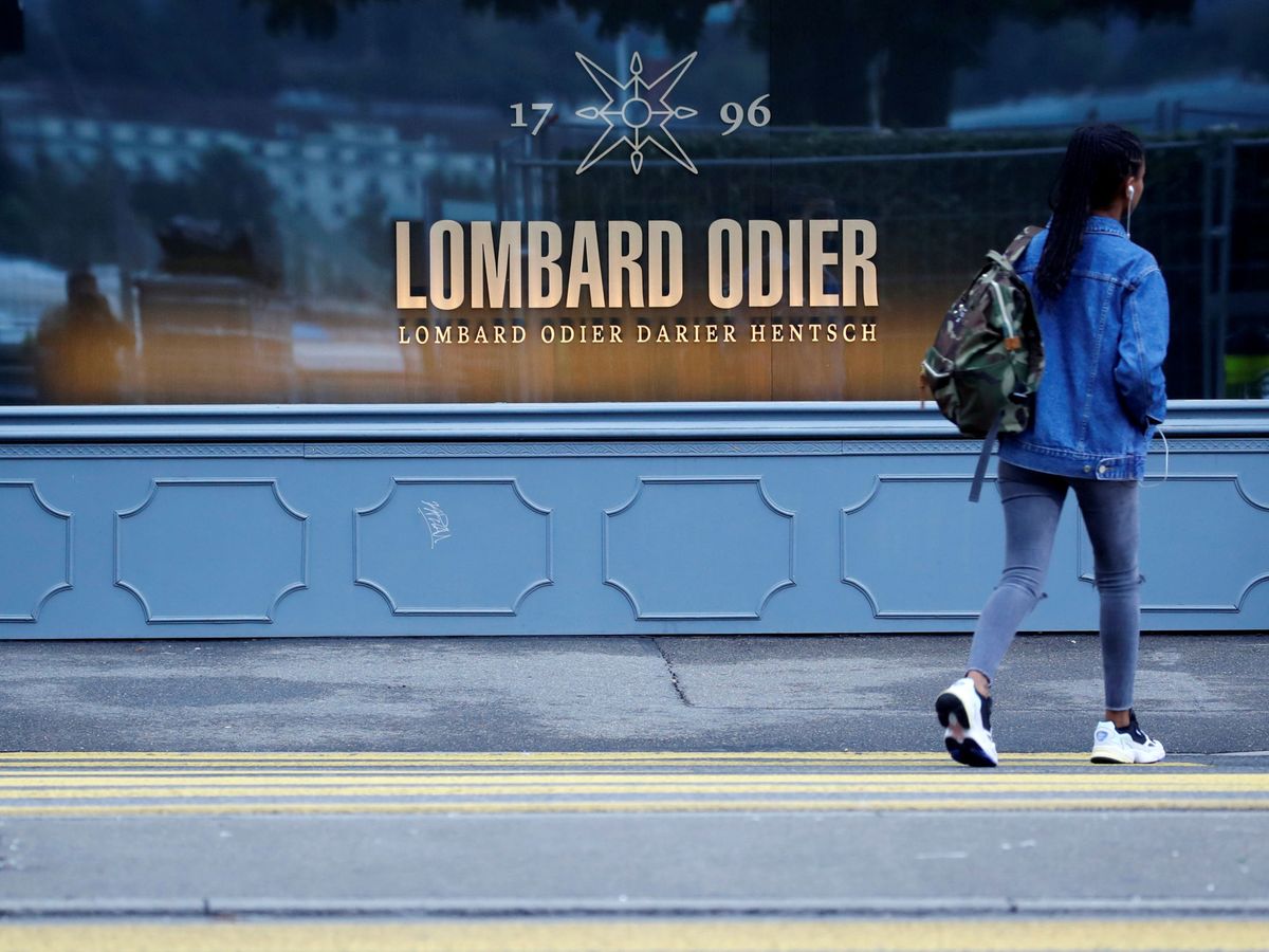 Foto: Logo de la firma Lombard Odier. (Reuters/Arnd Wiegmann)