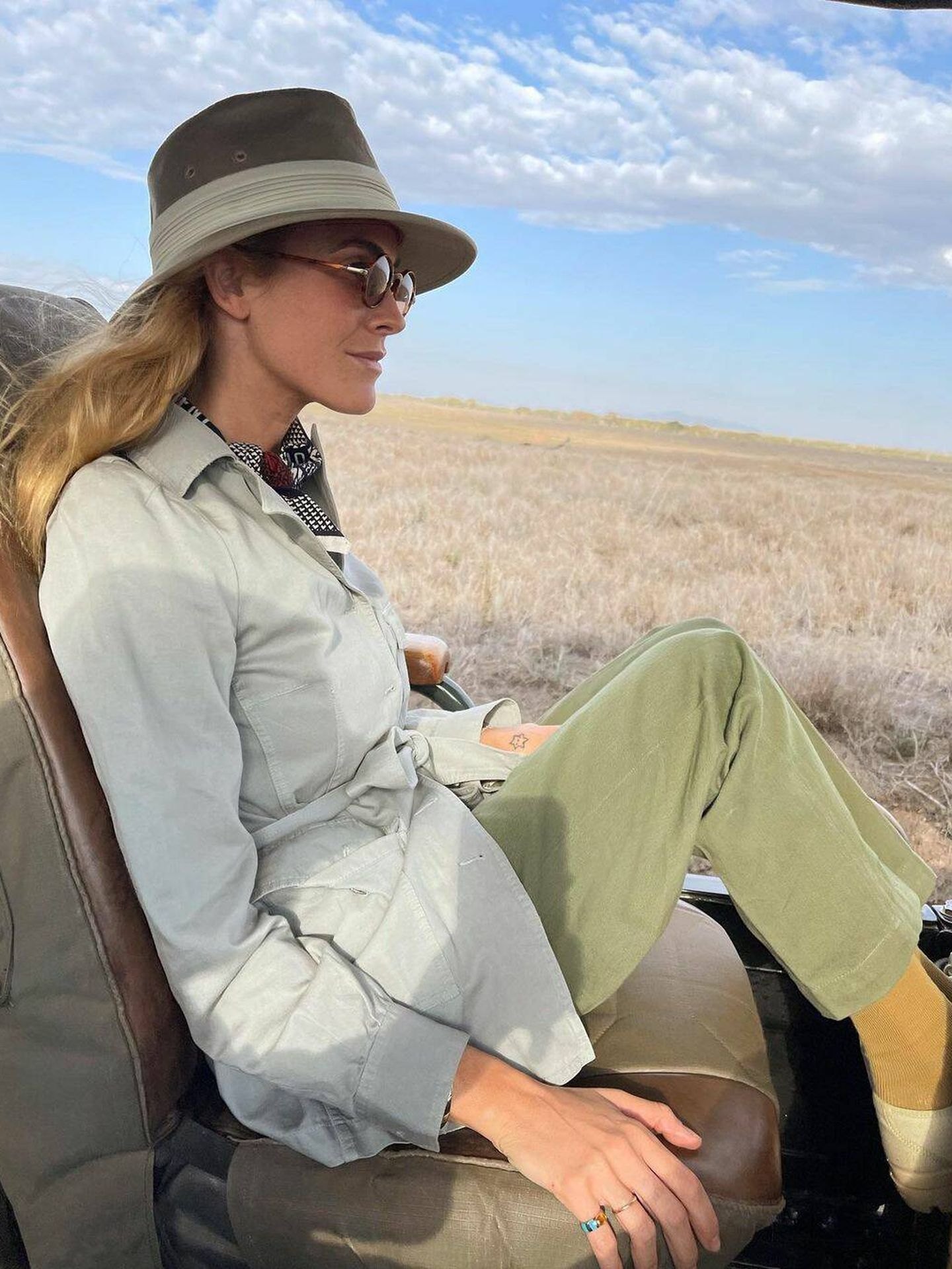 Blanca Miró disfruta de un safari en África. (Instagram/@blancamiro)