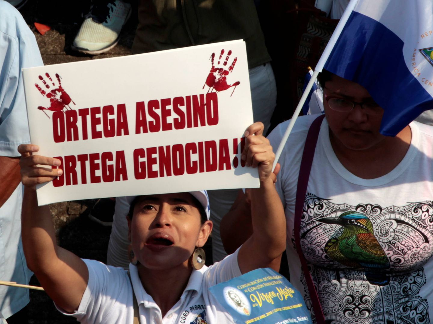  Manifestantes en contra de la Administración de Daniel Ortega. (Reuters)
