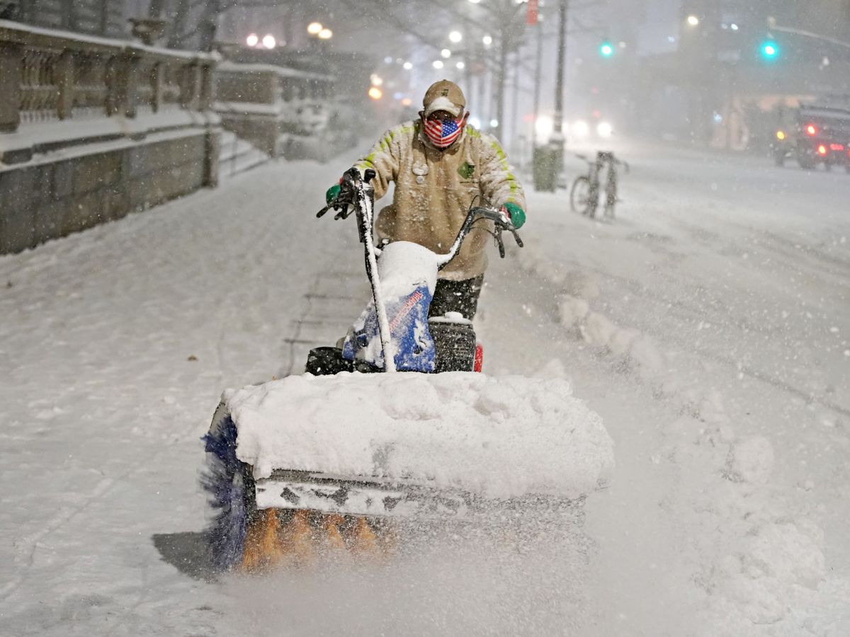 Foto: Nieve en Nueva York. (Reuters)