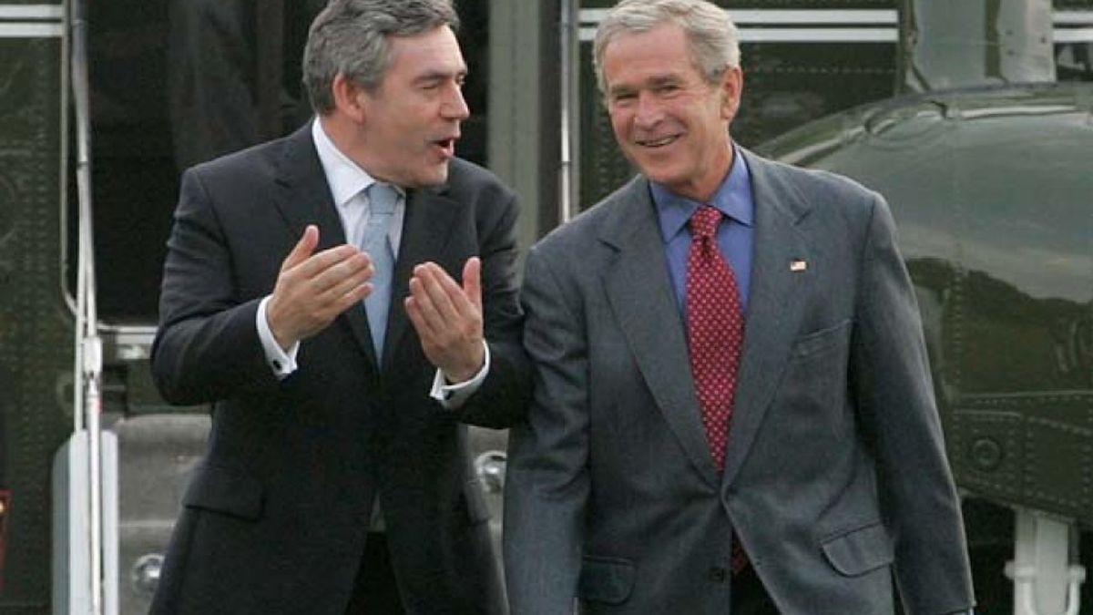Bush y Brown manifiestan su acuerdo sobre Iraq y Oriente Próximo
