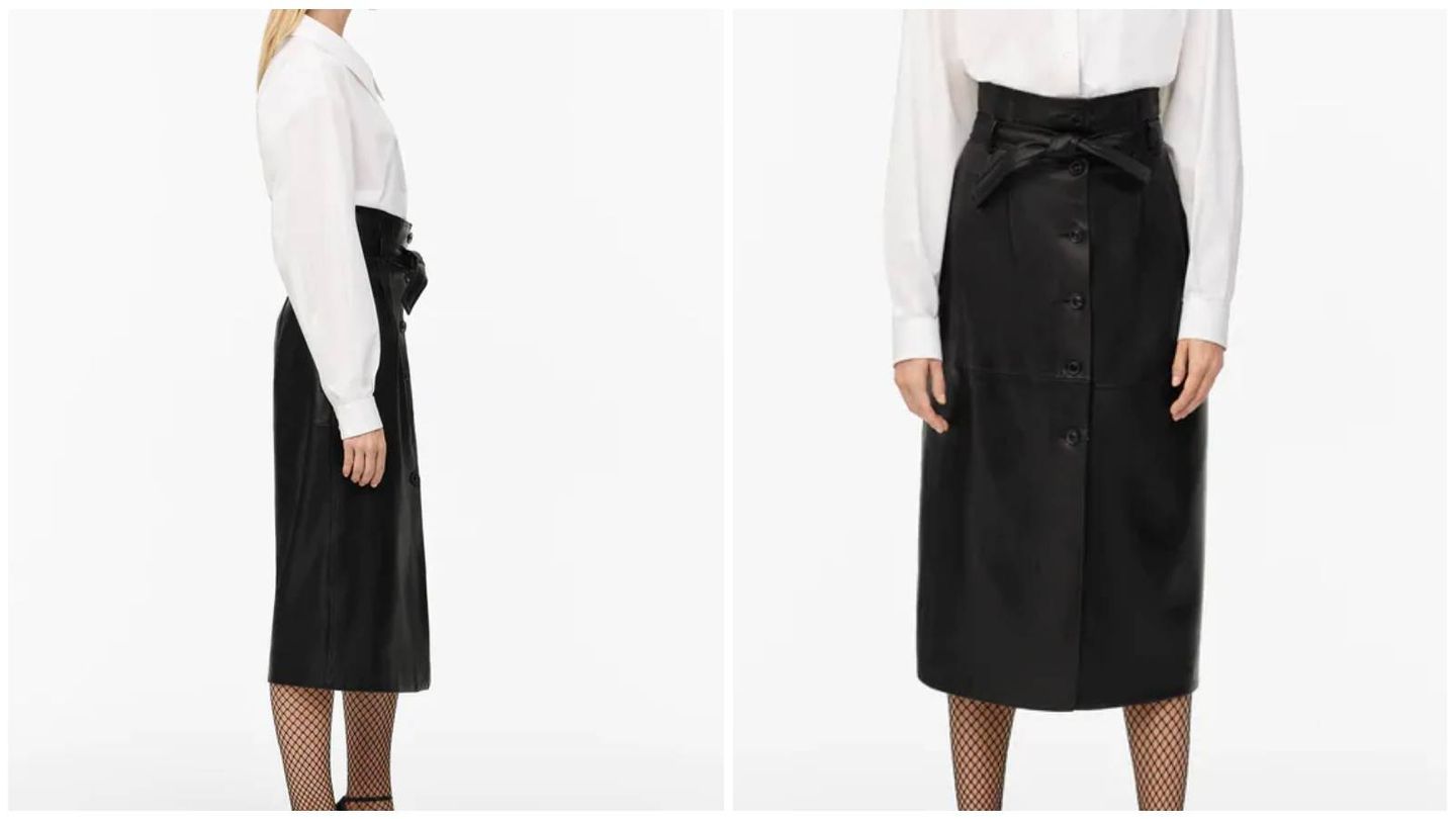 Falda y camisa de la nueva colección de Zara. (Cortesía)