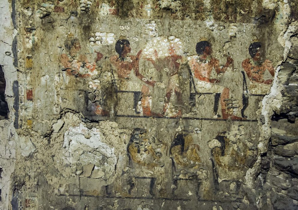 Foto: Descubierta una tumba de alto cargo en Egipto (EFE)