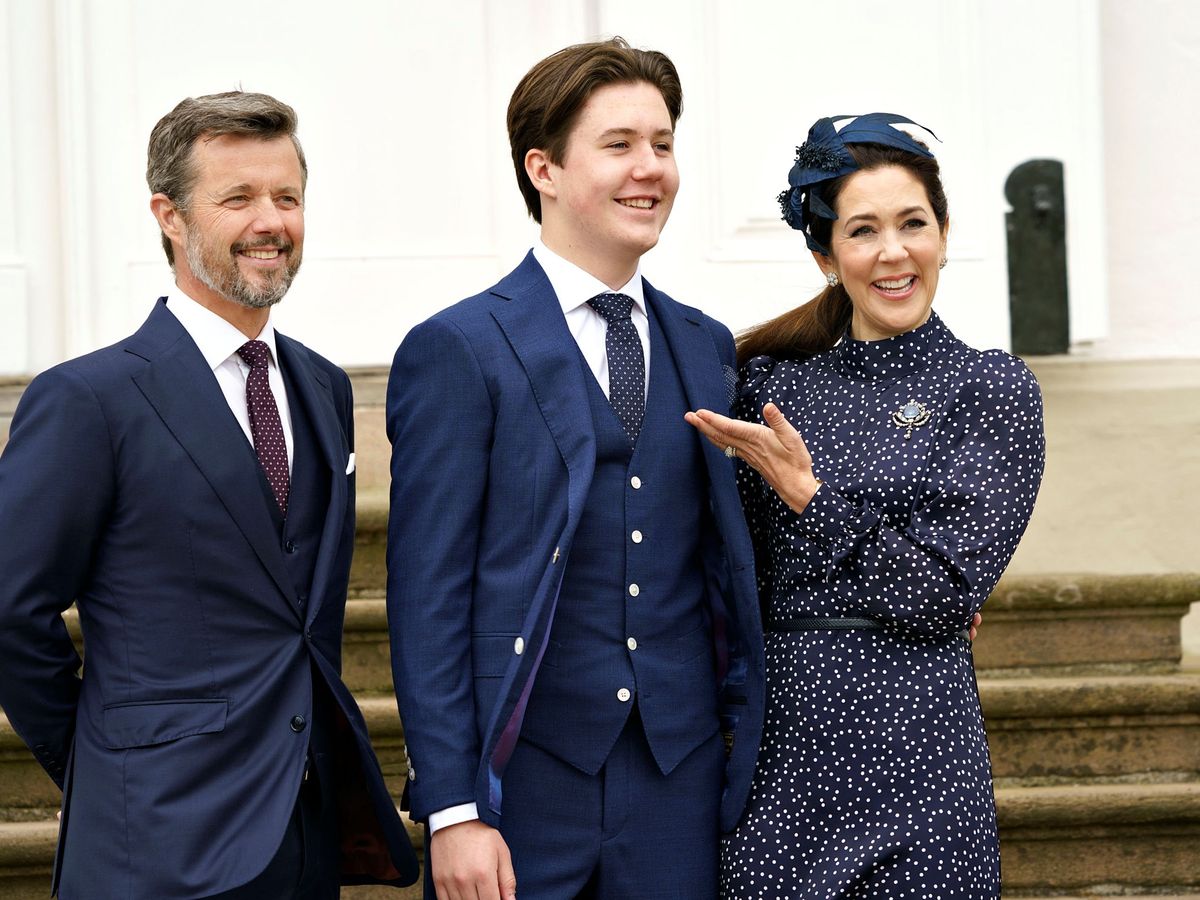 Foto: Los herederos daneses, con el príncipe Christian. (Reuters)