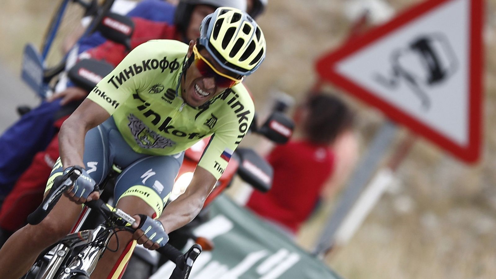 Foto: Contador hizo una etapa descomunal. (Javier Lizón/EFE)