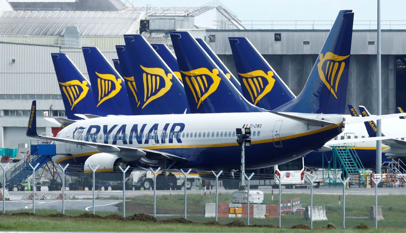 Aviones de Ryanair. (Reuters)