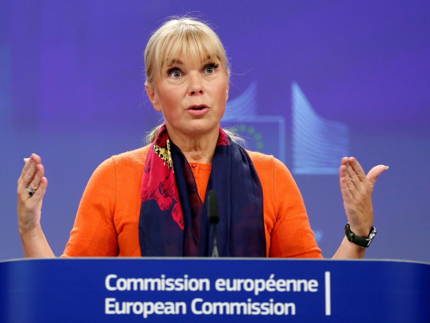 Elzbieta Bienkowska, comisaria europea de Mercado Interior, Industria, Emprendimiento y Pymes. (Reuters)