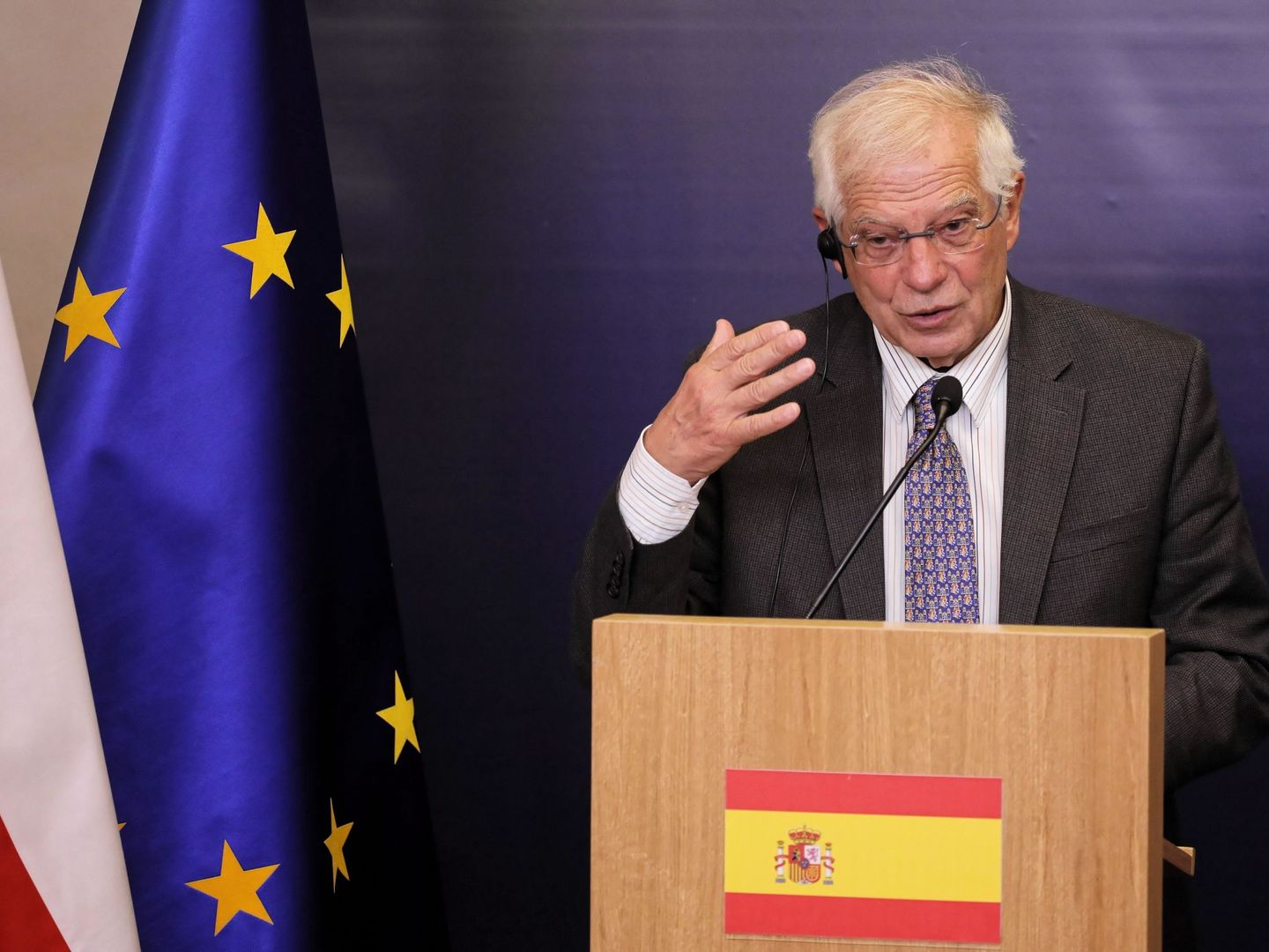Josep Borrell, en un acto en Bruselas. (EFE)
