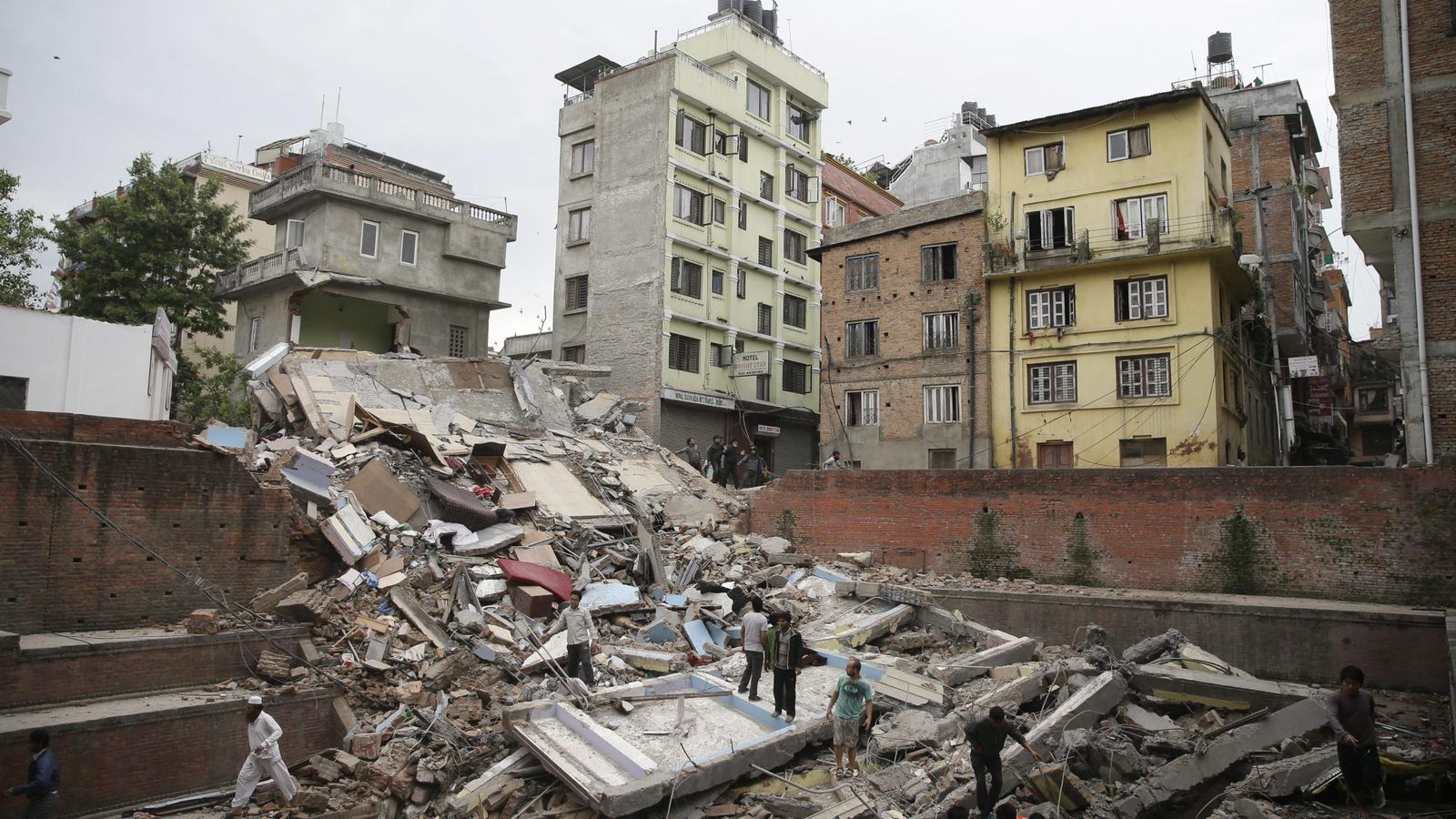 Foto: Terremoto en Nepal. (Efe)
