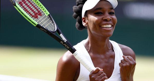 Foto: Venus Williams celebra su pase a la final de Wimbledon. (EFE)