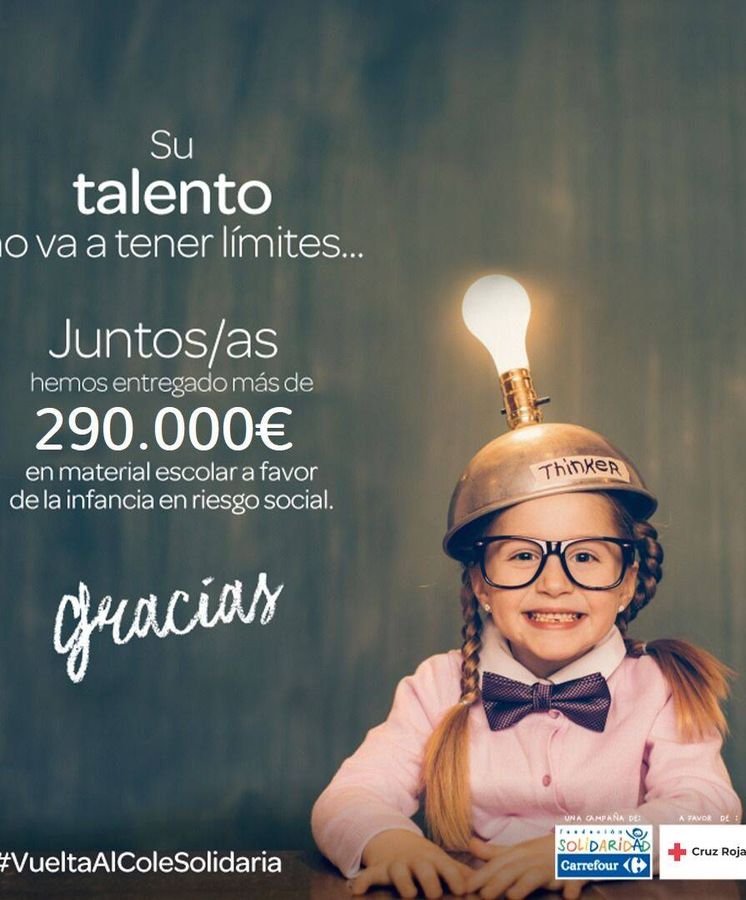 Fundación Solidaridad Carrefour entrega a Cruz Roja más de 290.000 euros en material escolar