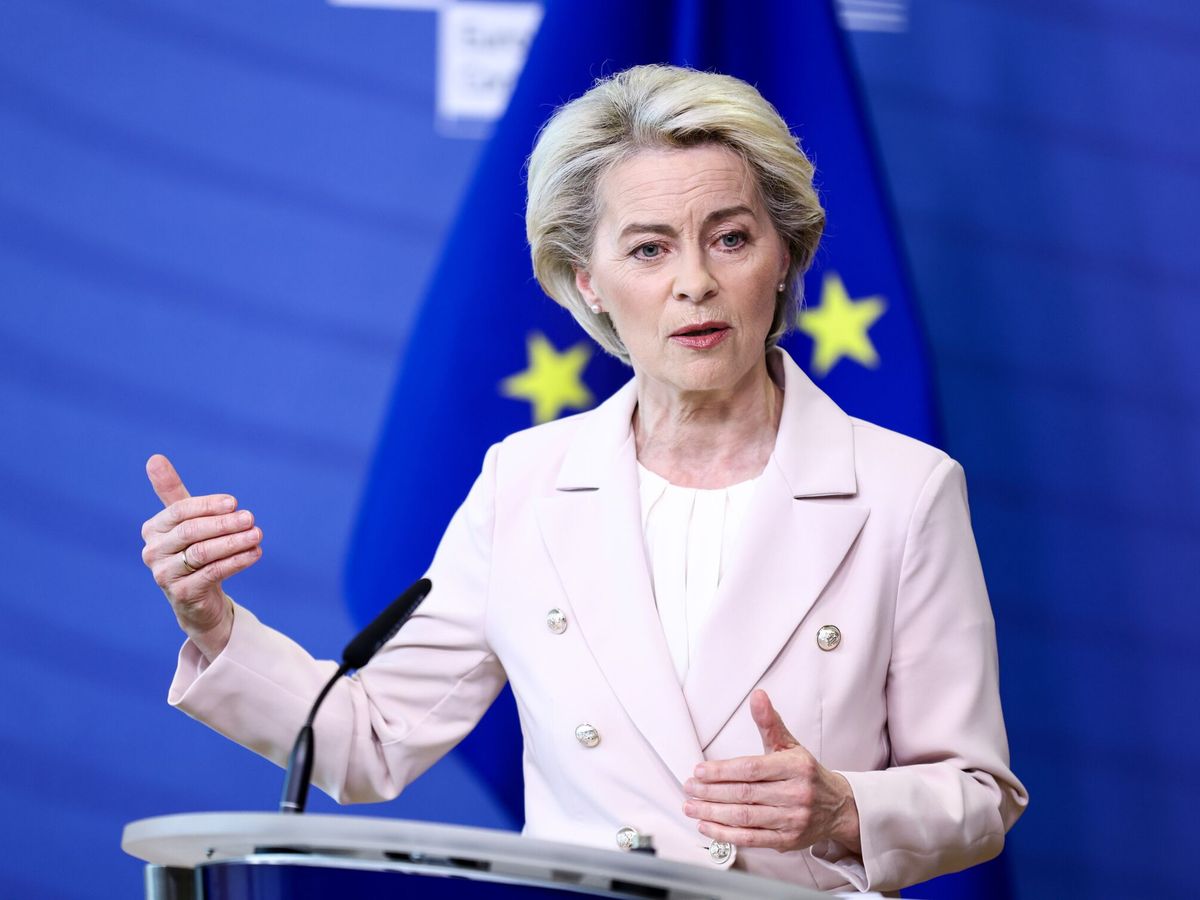 Foto: La presidenta de la Comisión Europea, Ursula von der Leyen. (EFE/EPA/Pool/Kenzo Tribouillard) 