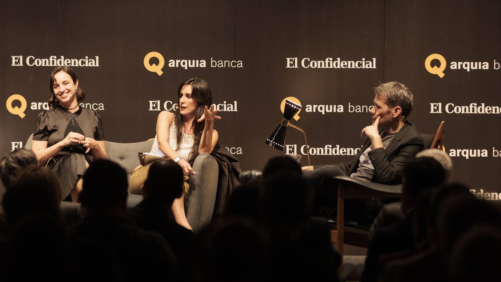 Marta Medina, crítica de cine de El Confidencial y guionista; Isabel Vázquez, guionista y miembro de La Cultureta; y Rubén Amón, periodista y escritor.